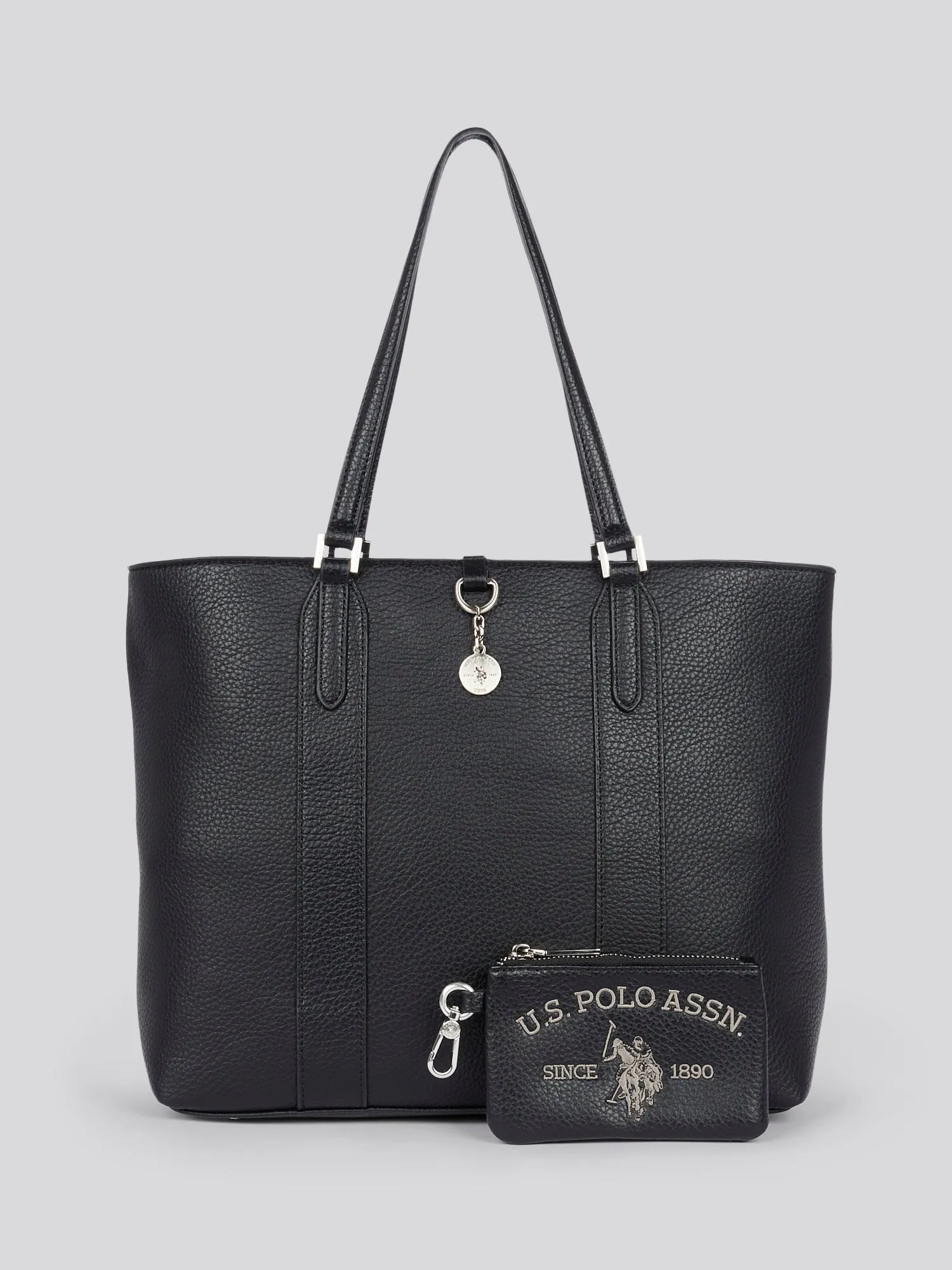 U.S. Polo Assn. Womens Breezy Shopping Bag in Black