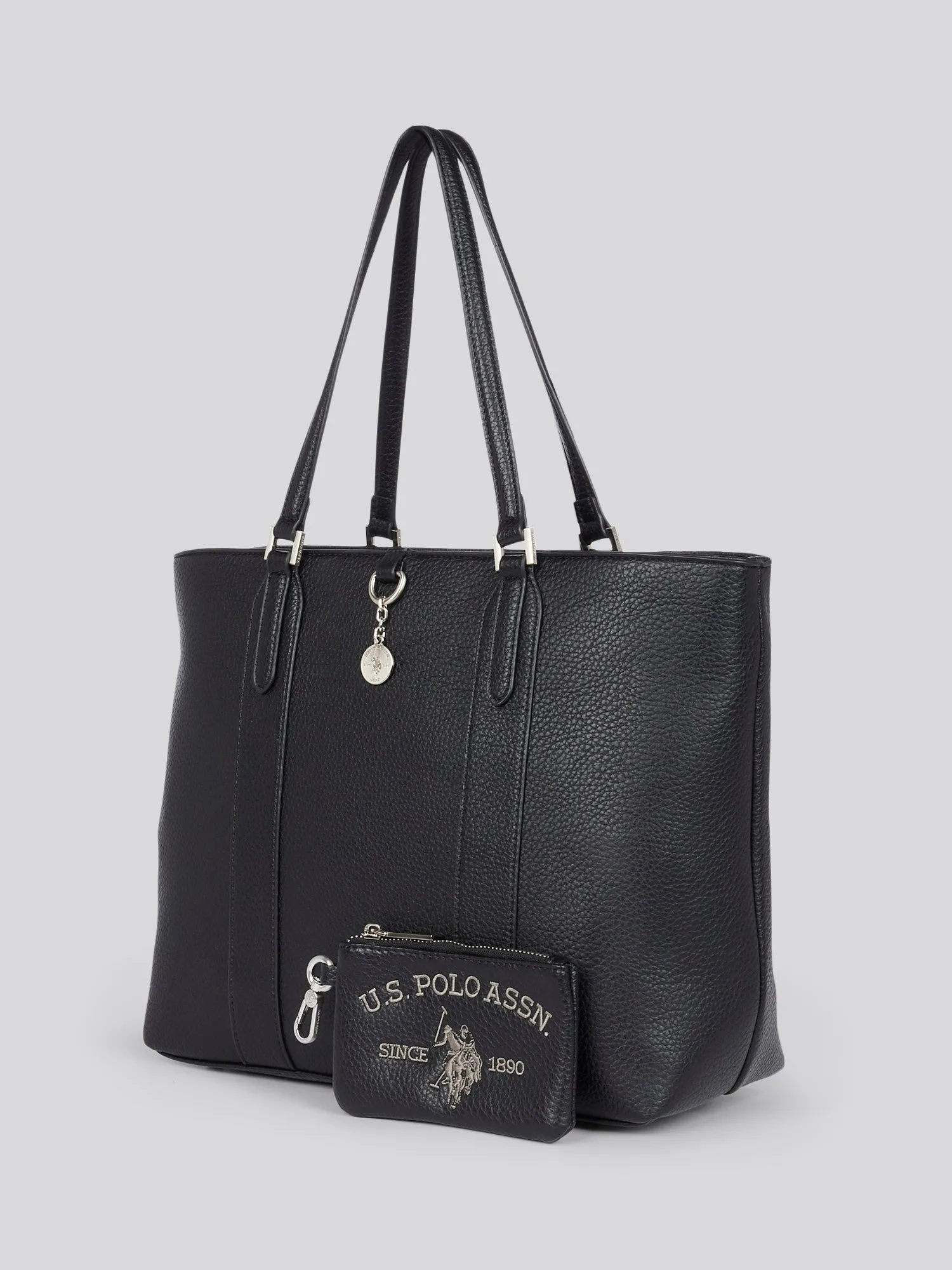 U.S. Polo Assn. Womens Breezy Shopping Bag in Black