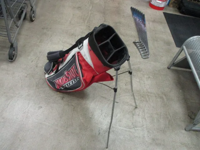 Used Ping Voyage Illinois State Redbirds Golf Stand Bag - Stand Legs Bent