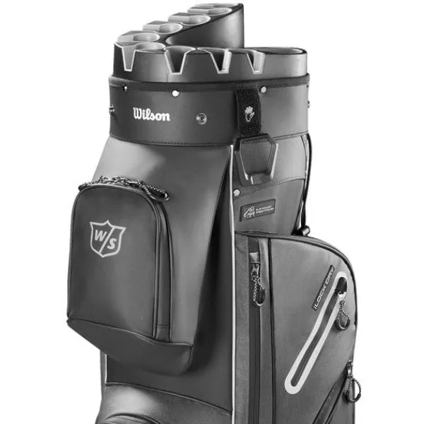 Wilson I-Lock Dry Cart Bag - Black/Silver