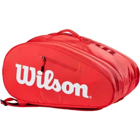 Wilson Super Tour Red White Padel Racket Bag [WS]