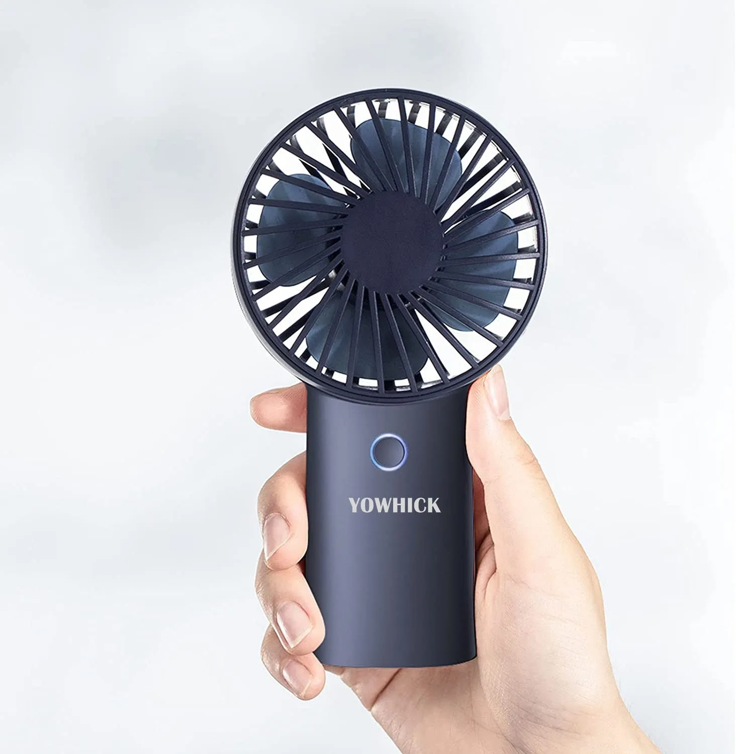 YOWHICK Portable Handheld Fan, 4000mAh Battery Operated Rechargeable Personal Fan, 6-15 Hours Working Time Strong Wind for Outdoor Activities, Summer Gift for Men Women